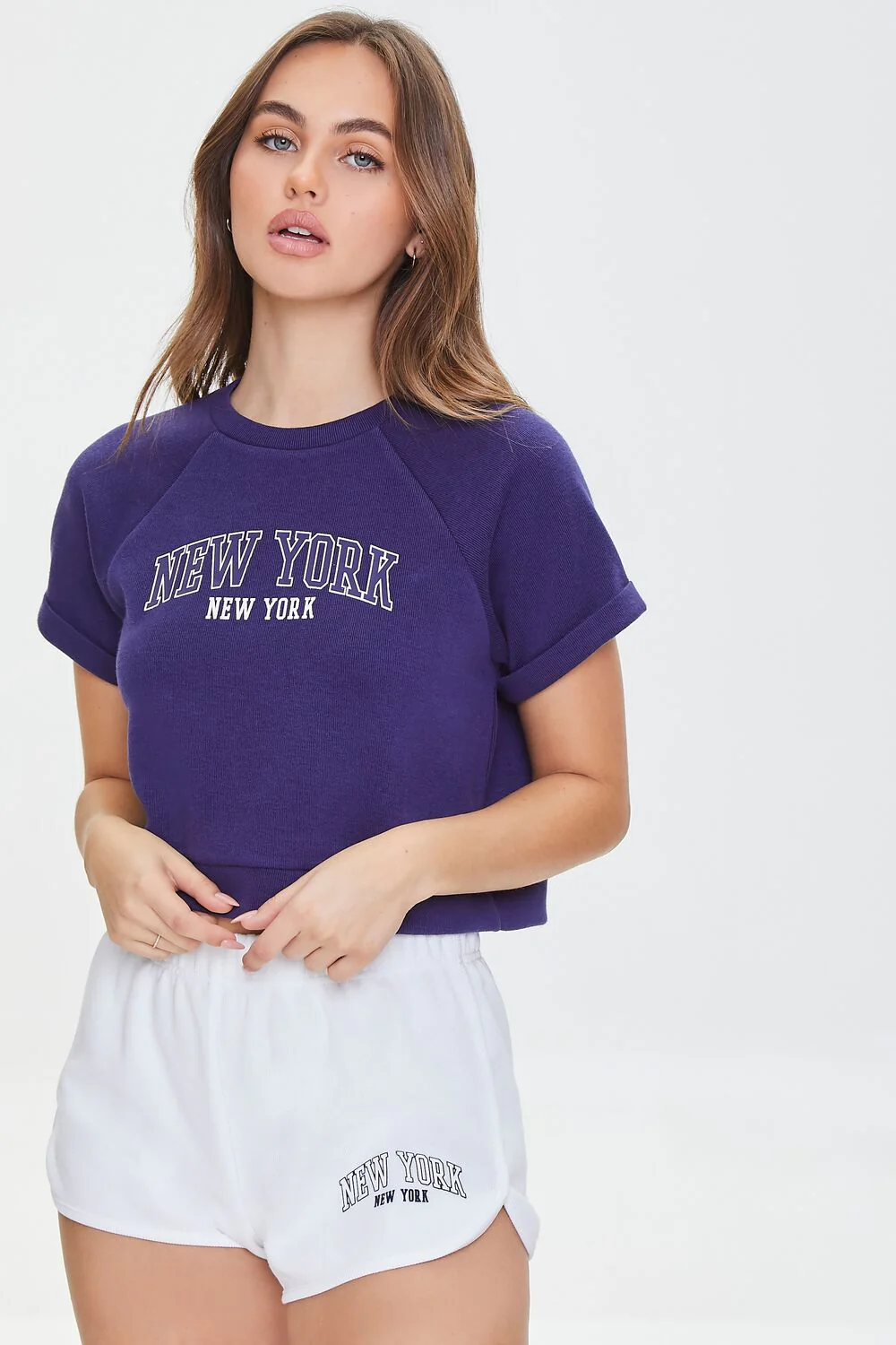 New York Graphic Dolphin-Hem Shorts - Image 7