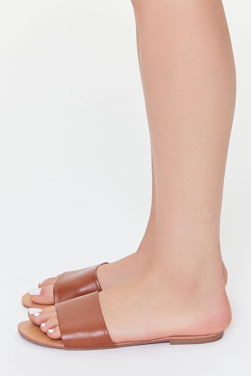 Faux Leather Slip-On Sandals - Image 10