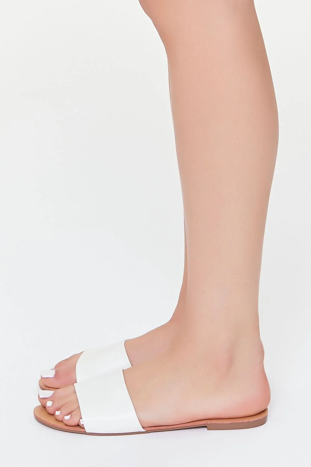 Faux Leather Slip-On Sandals - Image 2