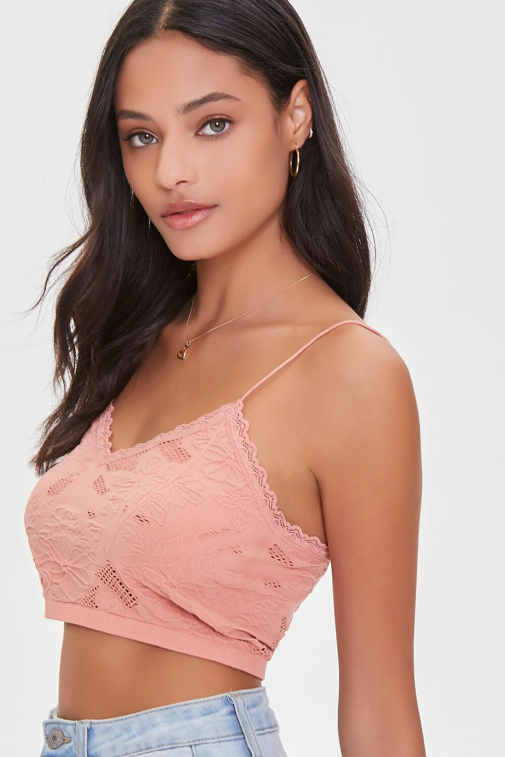 Embroidered Floral Lace Cami - Image 2