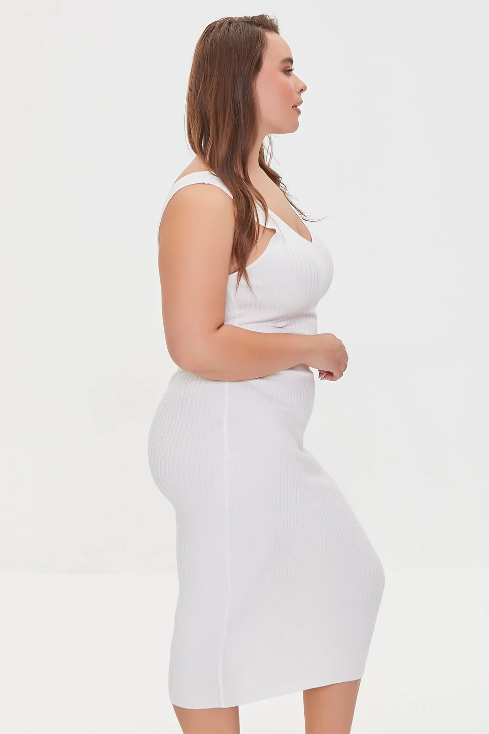 Plus Size Ribbed Tank Dress - Image 2