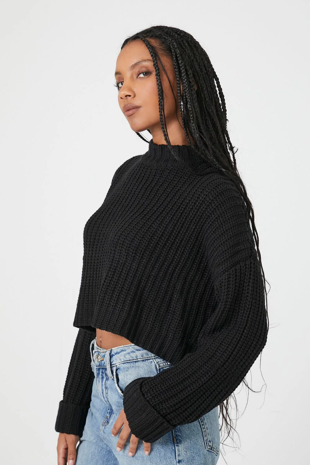 Drop-Sleeve Crew Sweater - Image 2