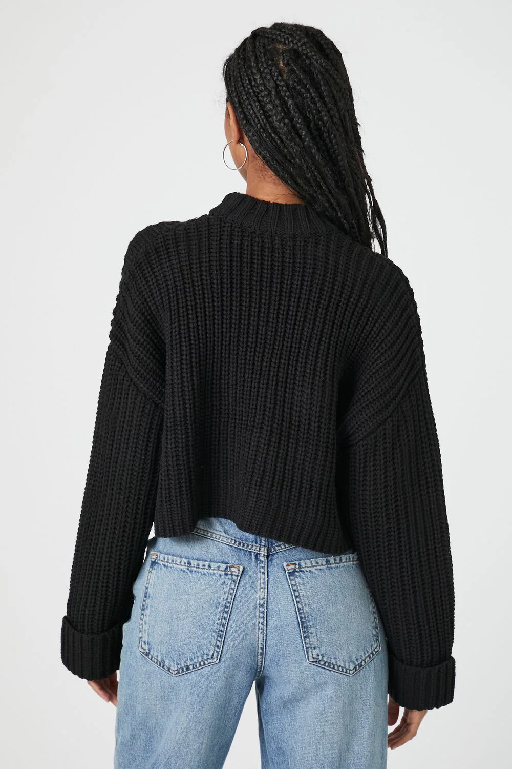 Drop-Sleeve Crew Sweater - Image 3