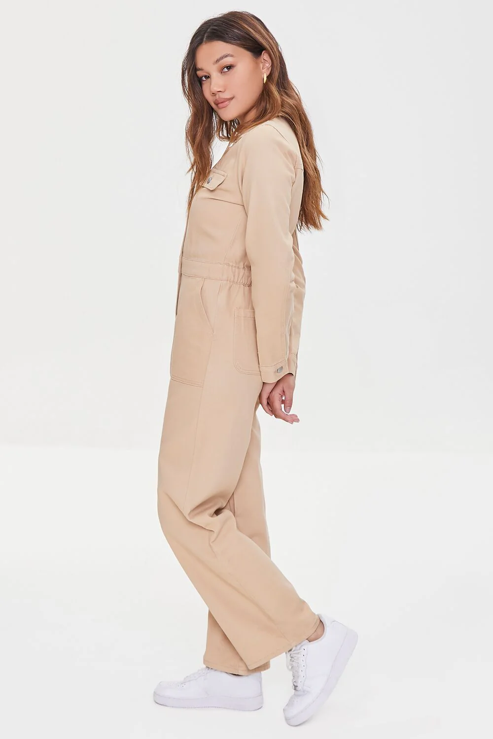 Notched Zip-Up Jumpsuit - Image 2