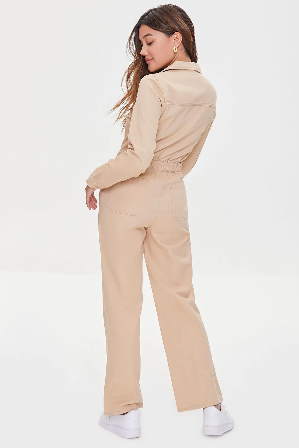 Notched Zip-Up Jumpsuit - Image 3