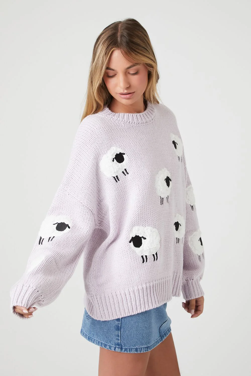 Sheep Drop-Sleeve Sweater - Image 2