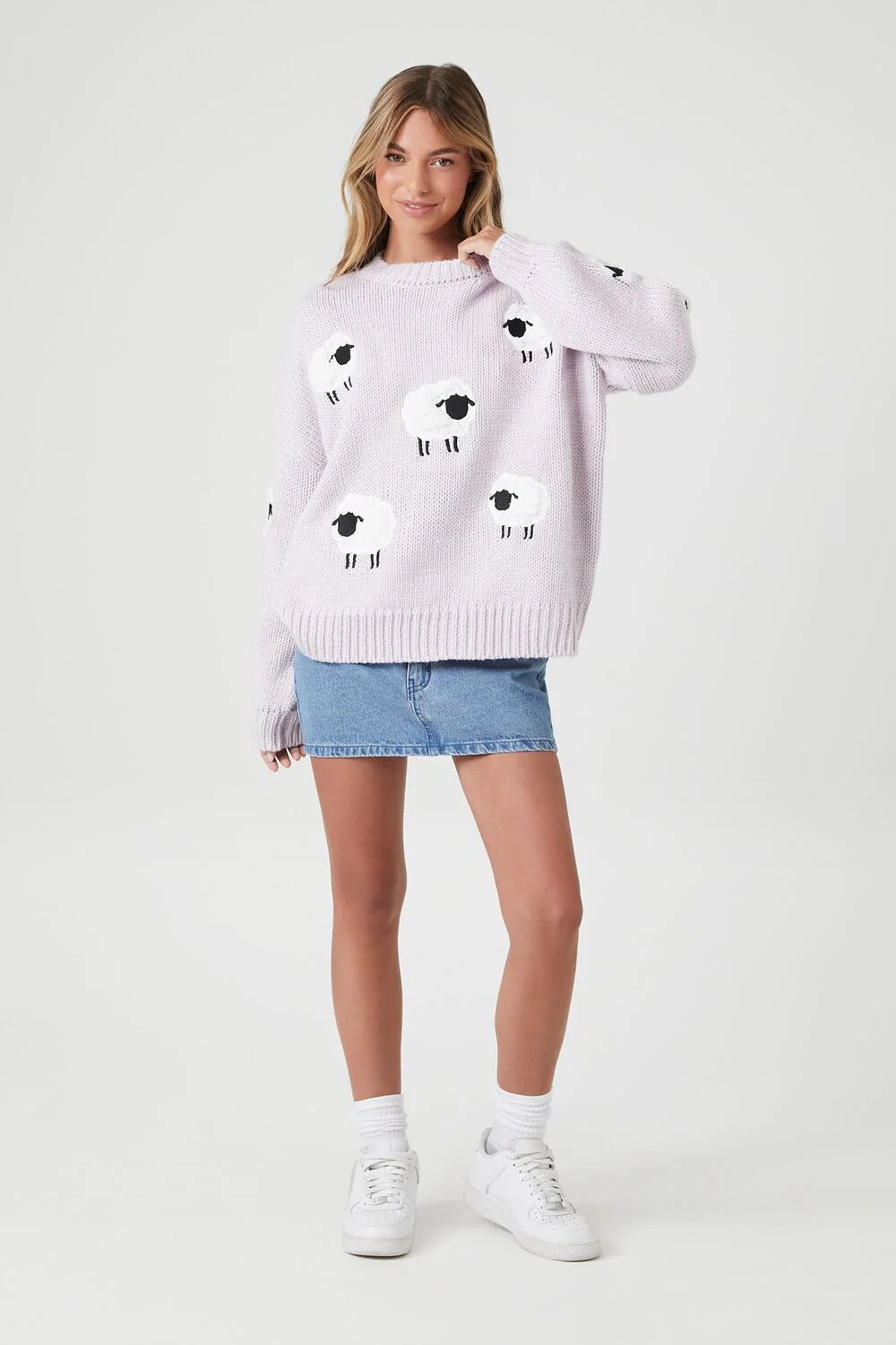 Sheep Drop-Sleeve Sweater - Image 4