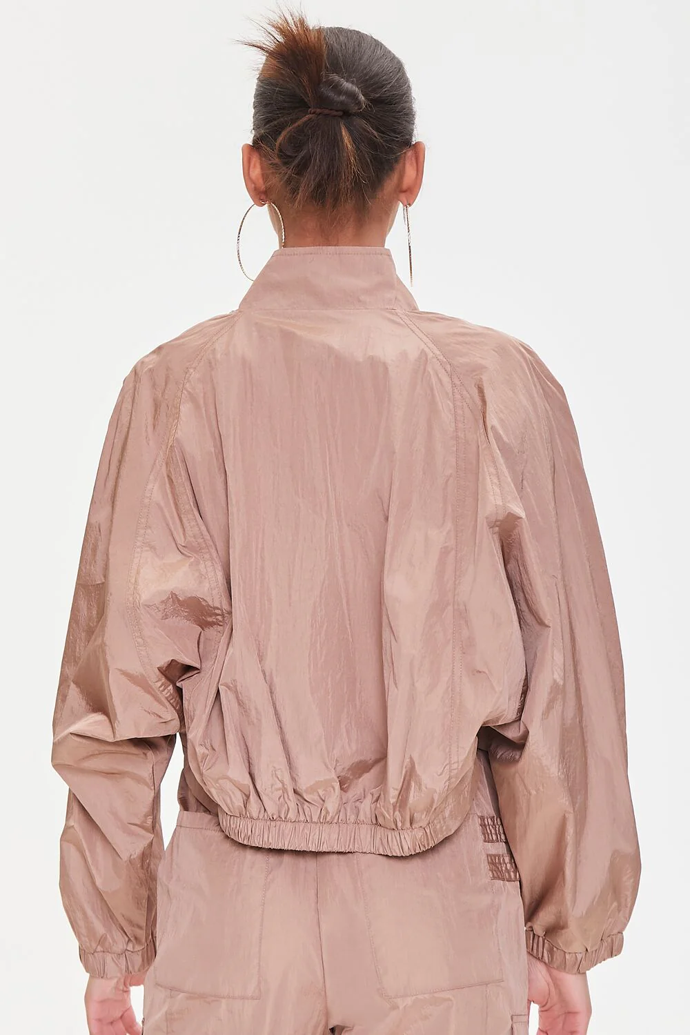 Cropped Raglan-Sleeve Windbreaker - Image 3