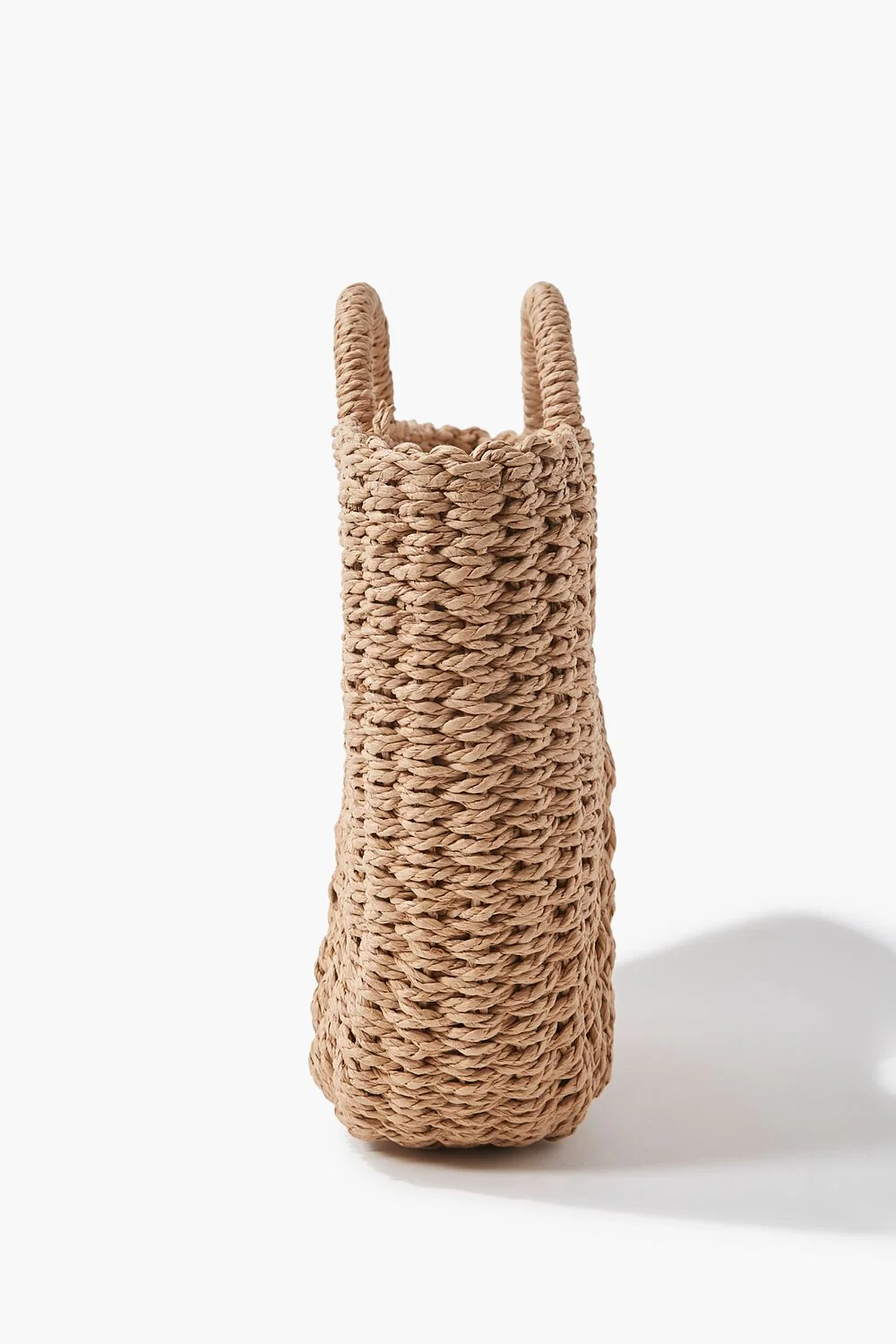 Straw Structured Tote Bag - Image 2