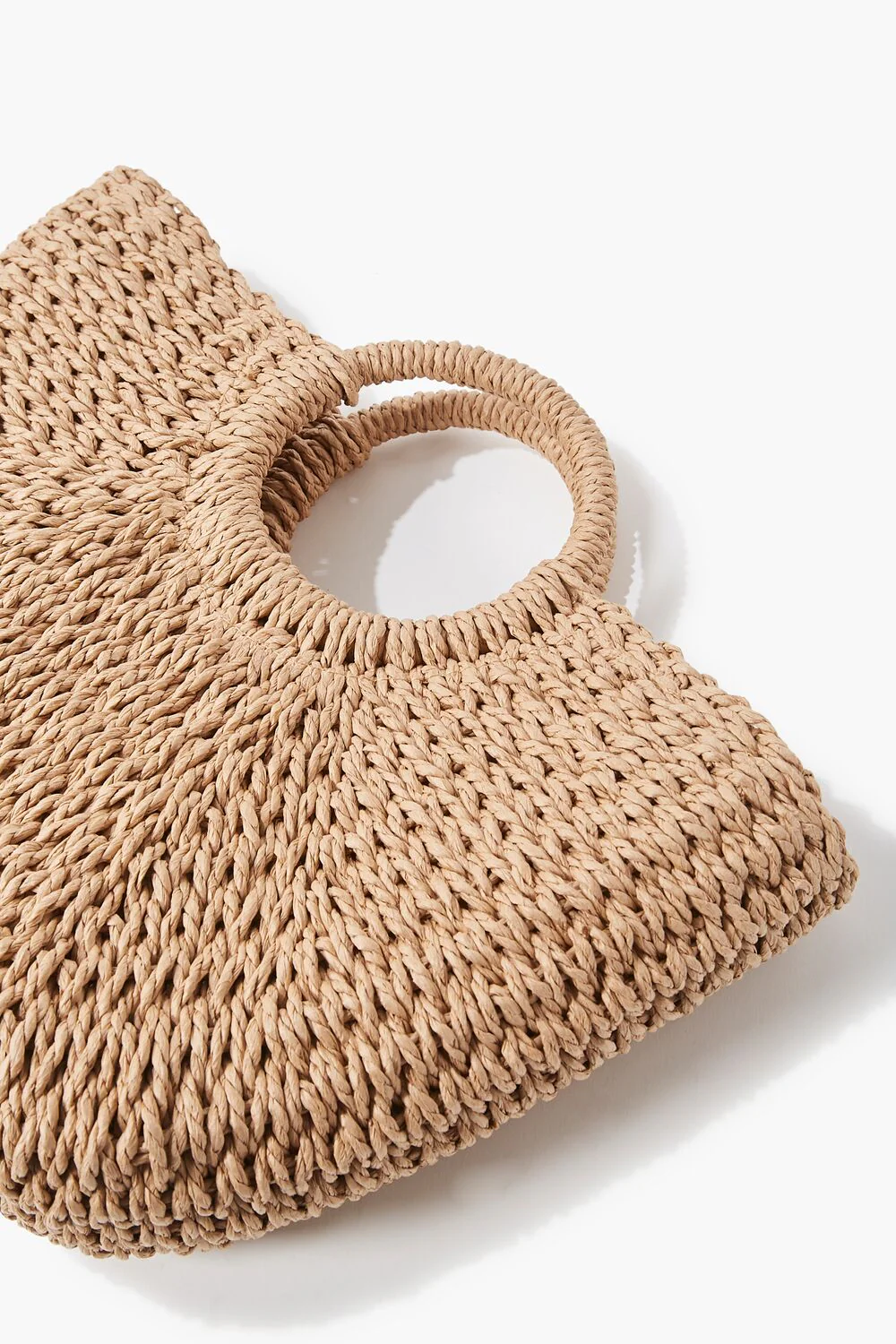 Straw Structured Tote Bag - Image 3