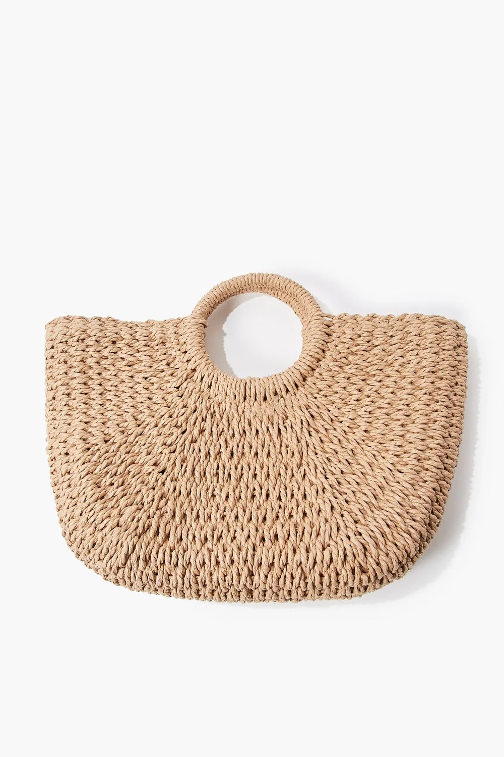 Straw Structured Tote Bag - Image 4