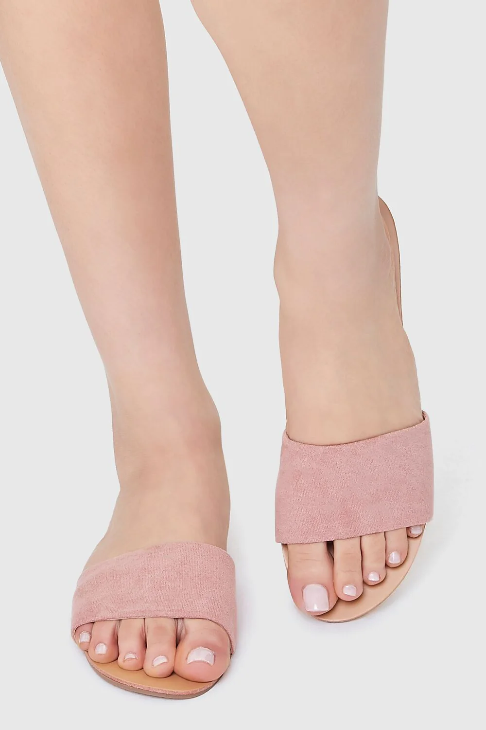 Faux Suede Slip-On Sandals - Image 9