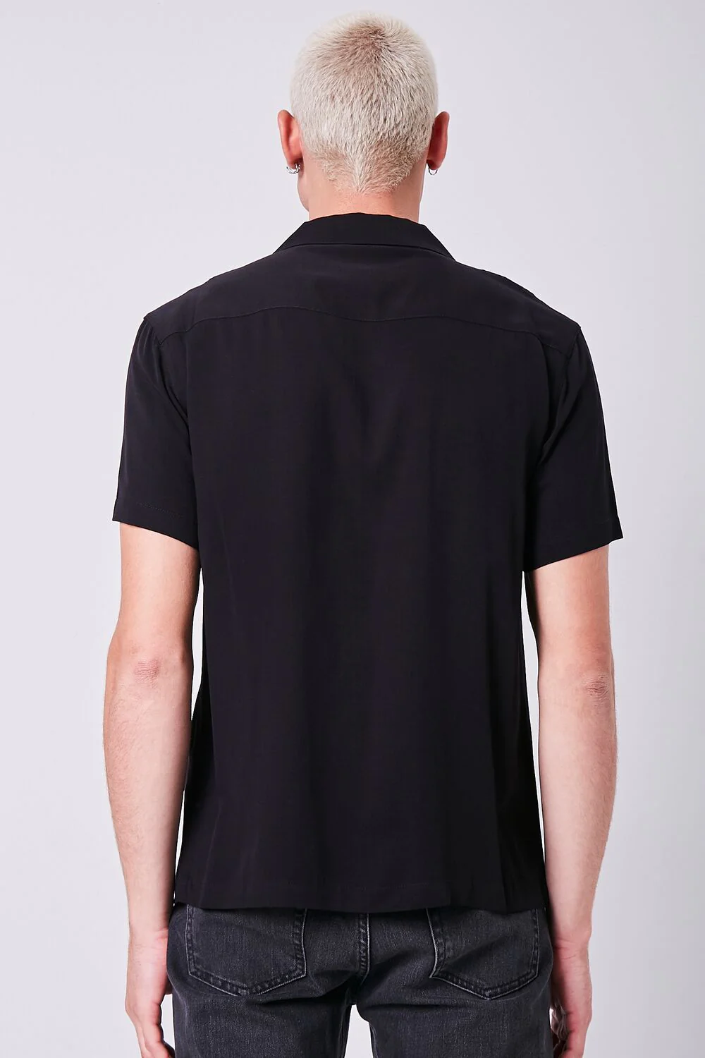 Collared Button-Front Shirt - Image 3