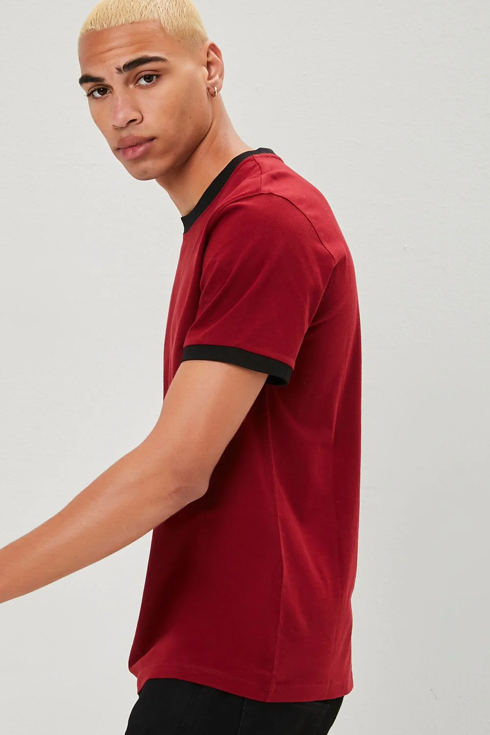 Crew Neck Ringer Tee - Image 2