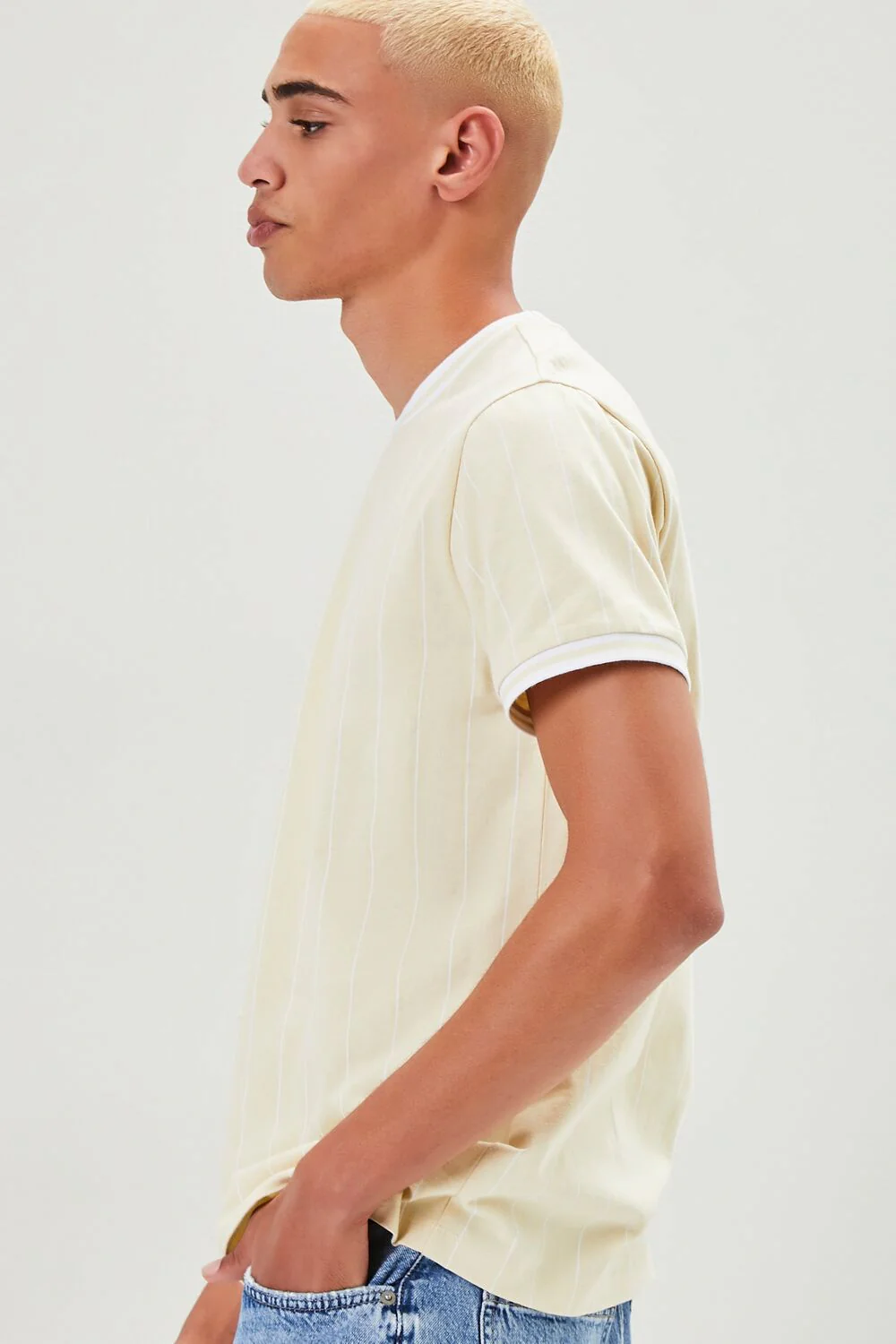Pinstriped Ringer Tee - Image 2