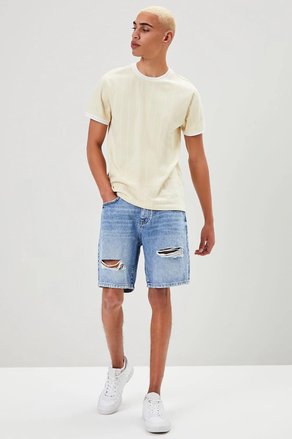 Pinstriped Ringer Tee - Image 4