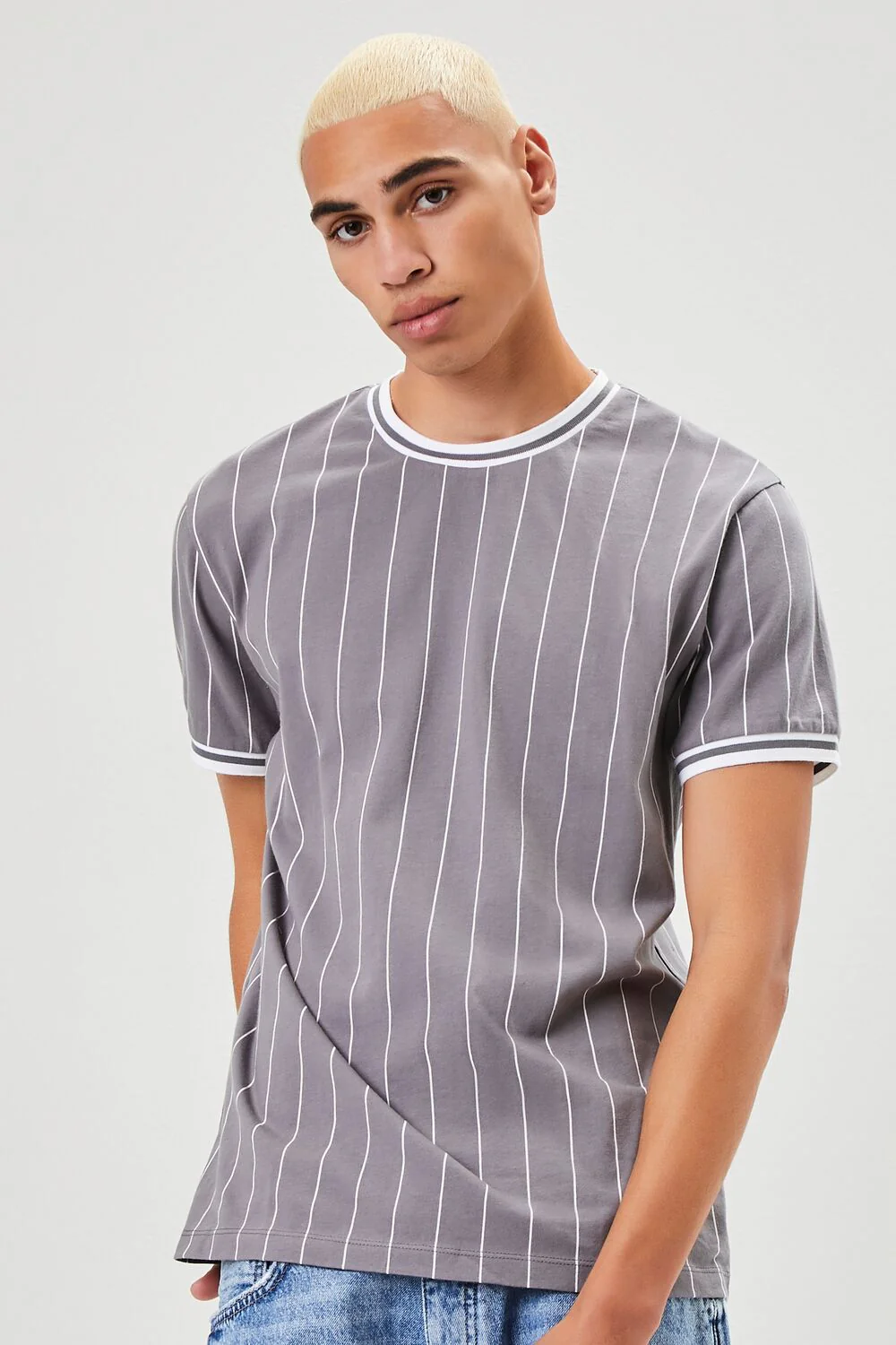 Pinstriped Ringer Tee - Image 6