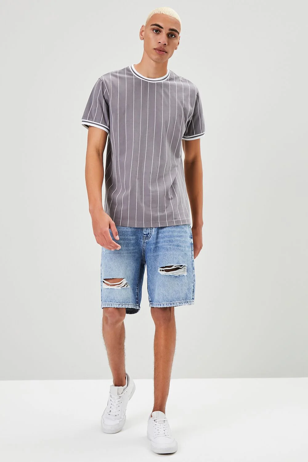Pinstriped Ringer Tee - Image 9
