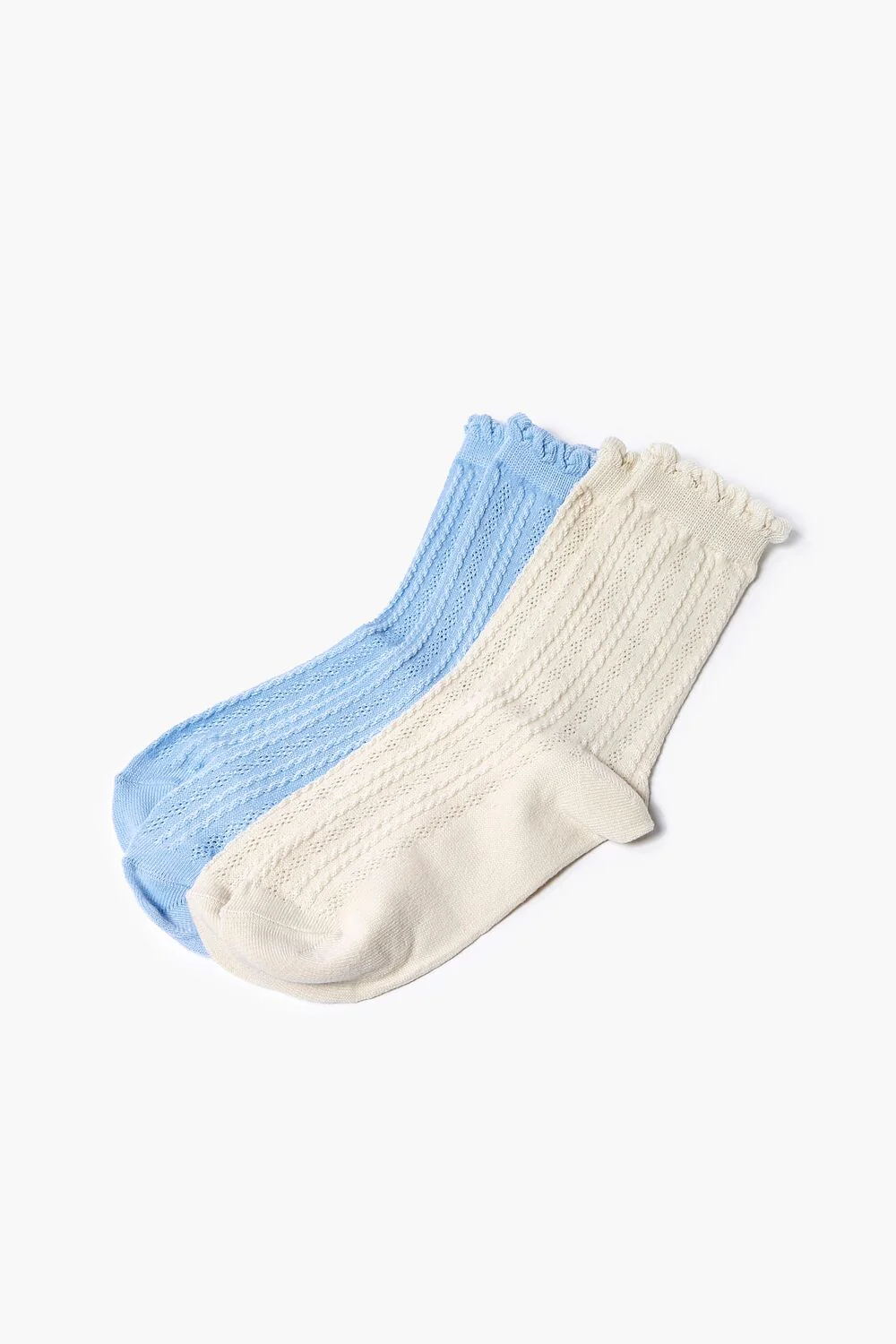 Scalloped Crew Sock Set - Image 2