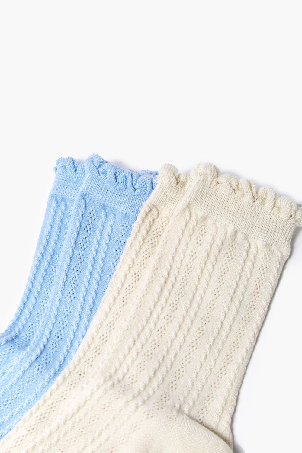 Scalloped Crew Sock Set - Image 3