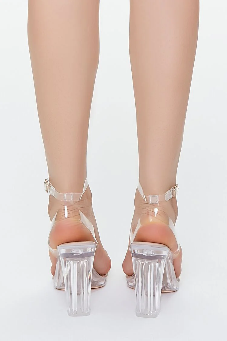 Clear Pointed-Toe Lucite Heels - Image 3
