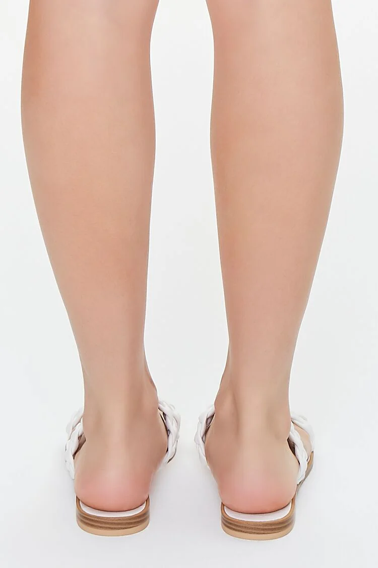 Braided Faux Leather Sandals - Image 3