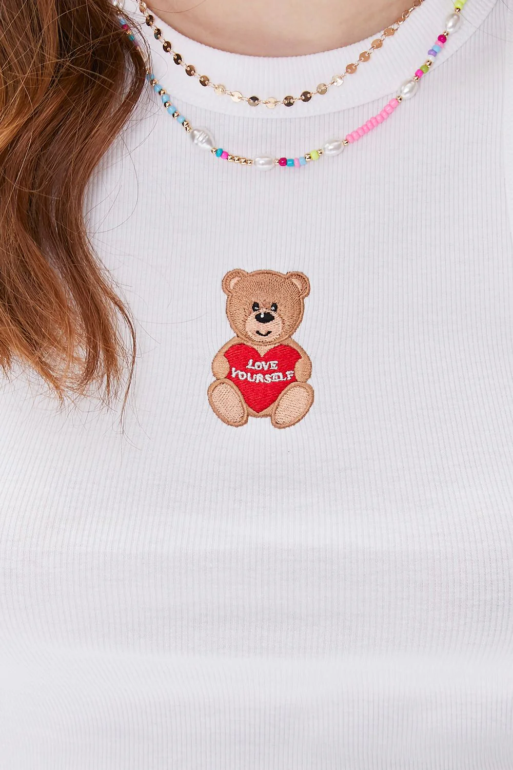 Teddy Bear Graphic Crop Top - Image 5