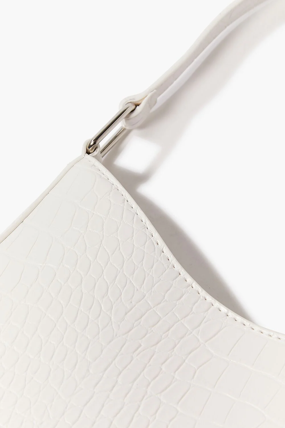 Faux Croc Leather Shoulder Bag - Image 3