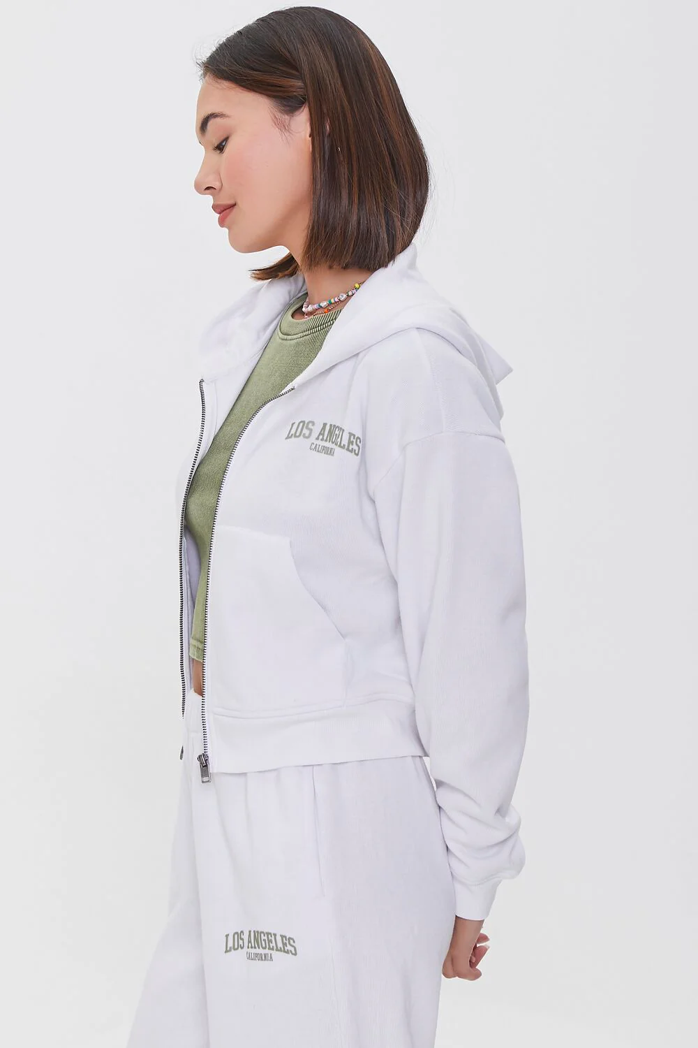 Los Angeles Graphic Zip-Up Hoodie - Image 2