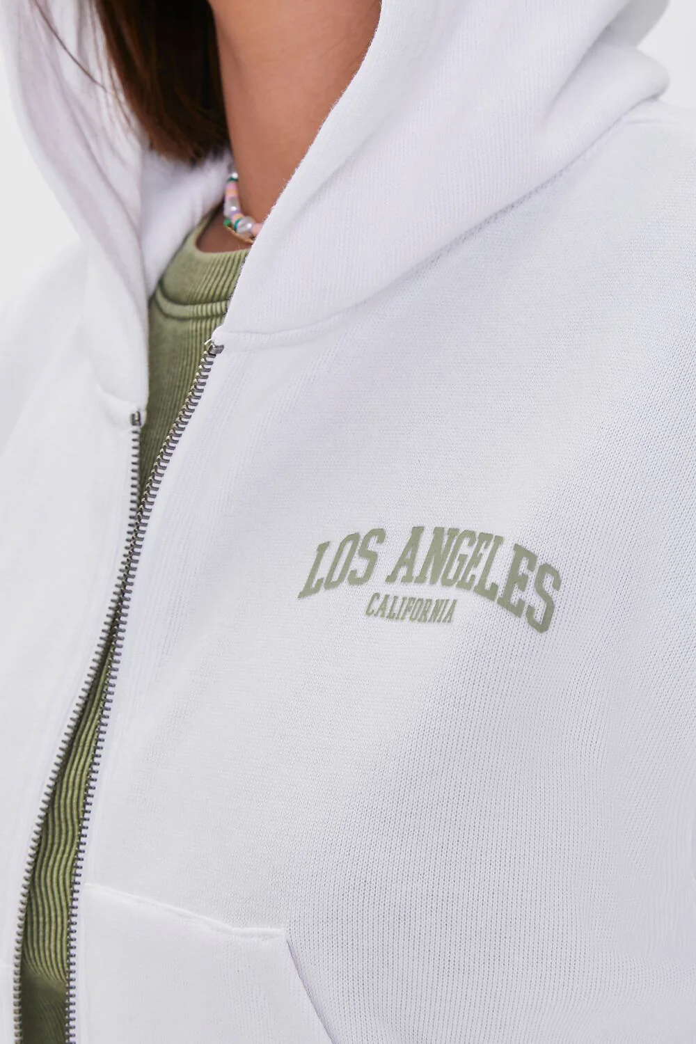 Los Angeles Graphic Zip-Up Hoodie - Image 5