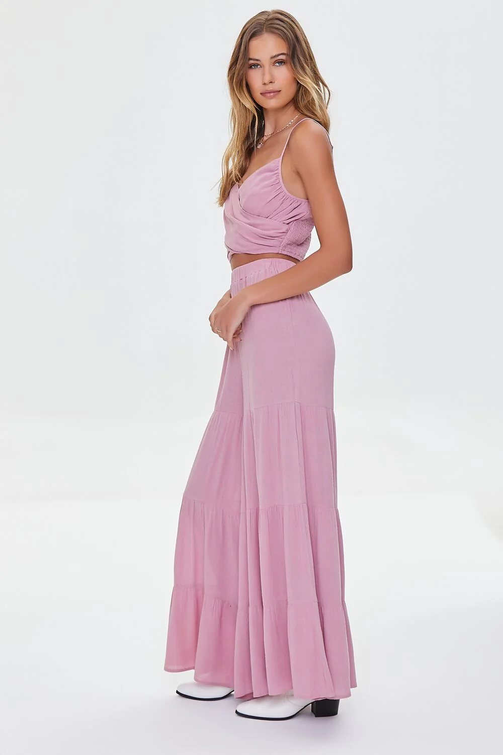Crisscross Cami & Palazzo Pants Set - Image 2
