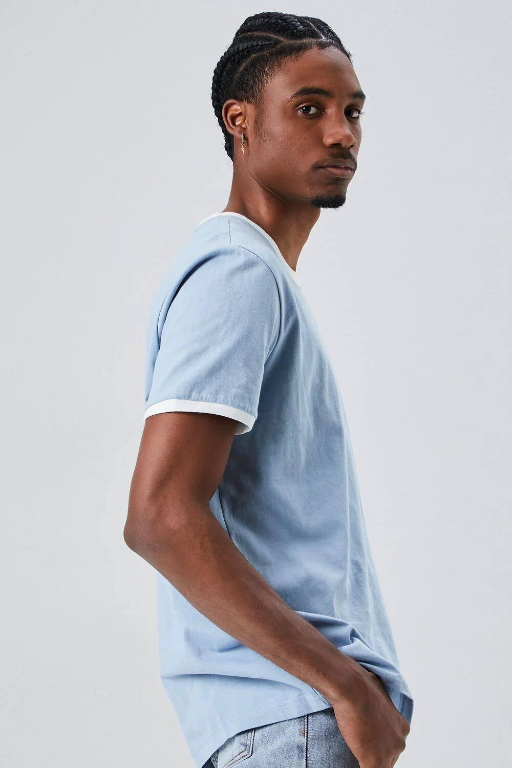 Crew Neck Ringer Tee - Image 2