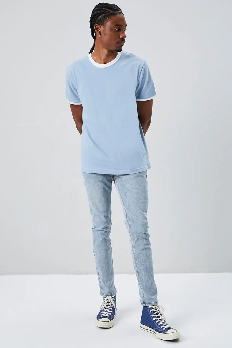 Crew Neck Ringer Tee - Image 4