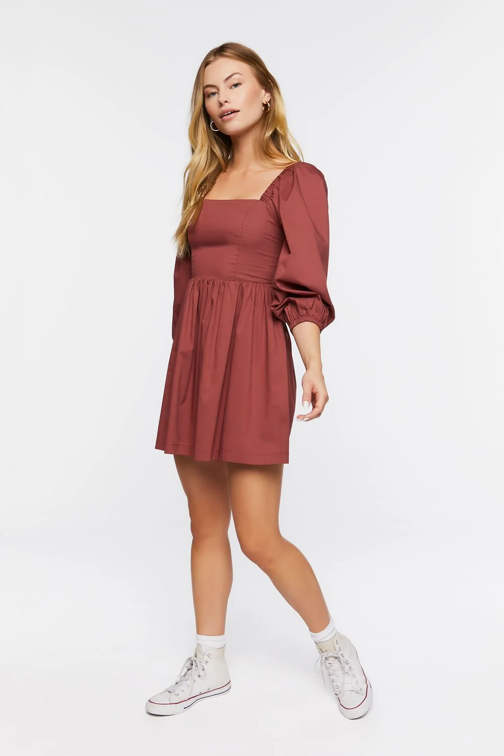 Fit & Flare Mini Dress - Image 4