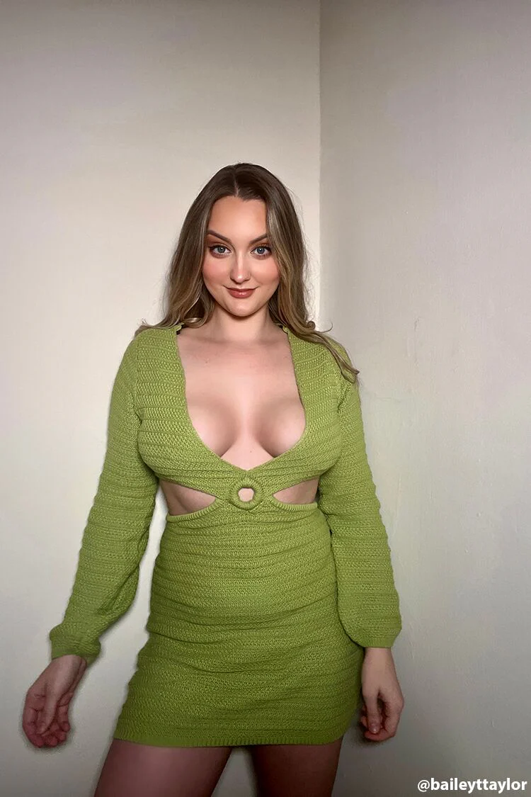 Cutout Mini Sweater Dress - Image 2