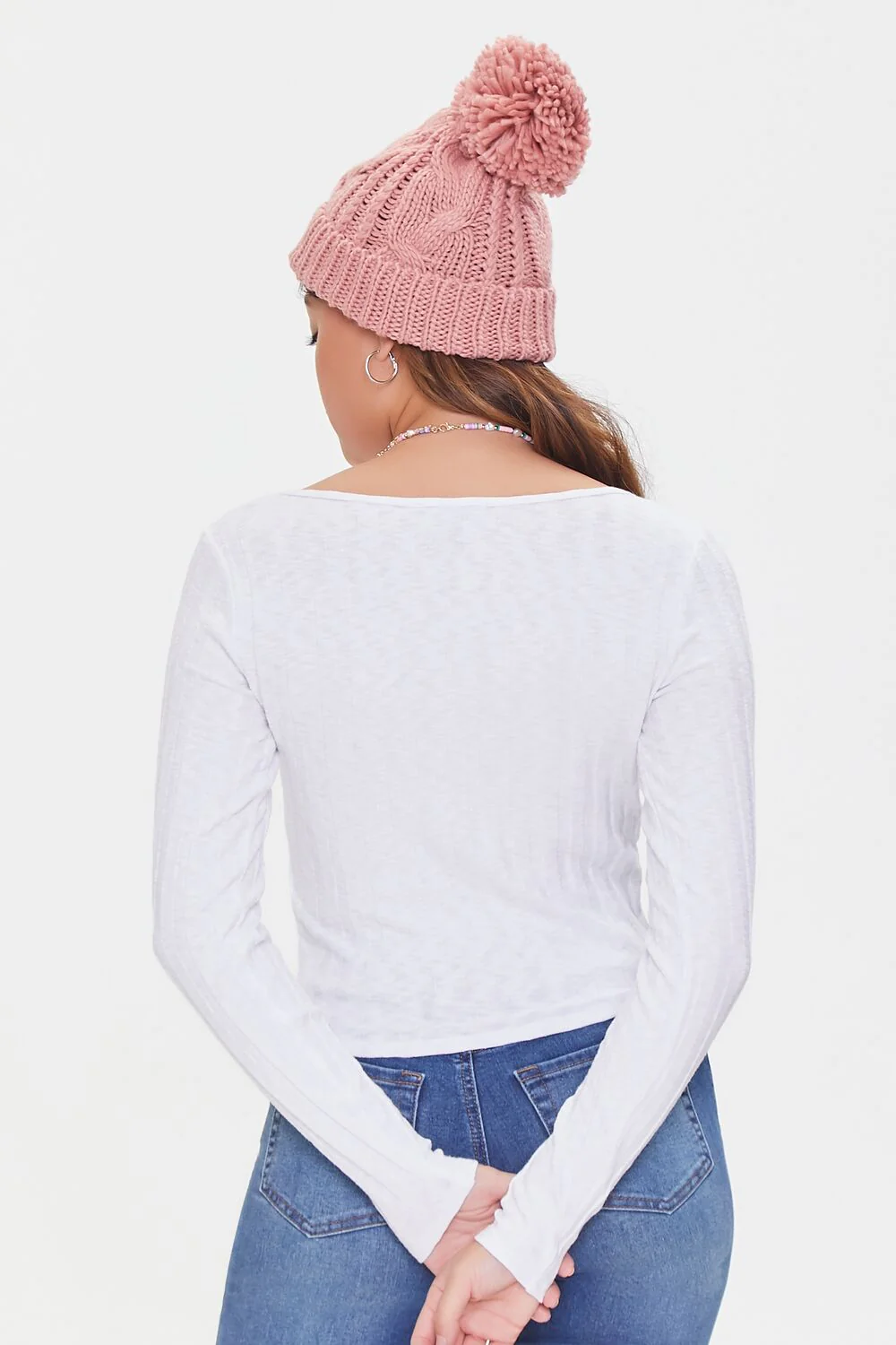 Marled Split-Neck Top - Image 3