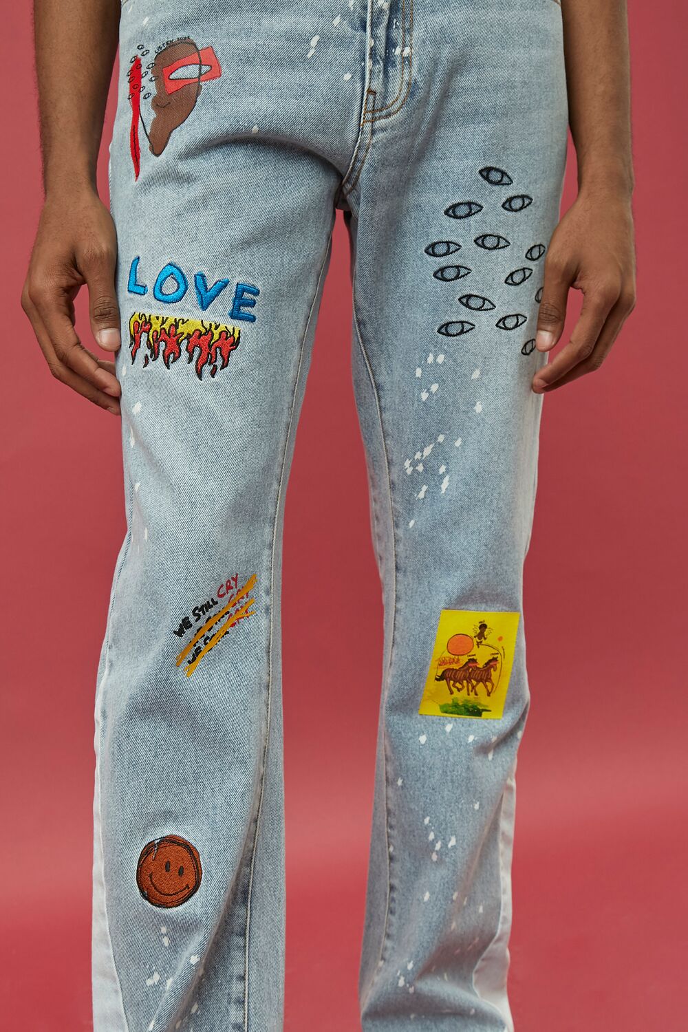 Ron Bass Embroidered Jeans - Image 4