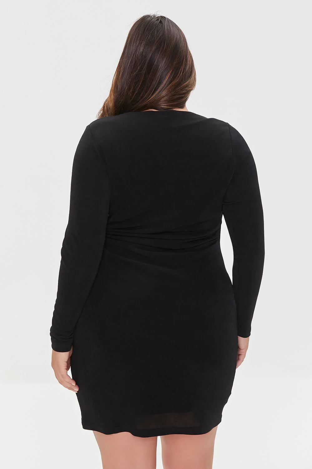 Plus Size Cutout Drawstring Dress - Image 3