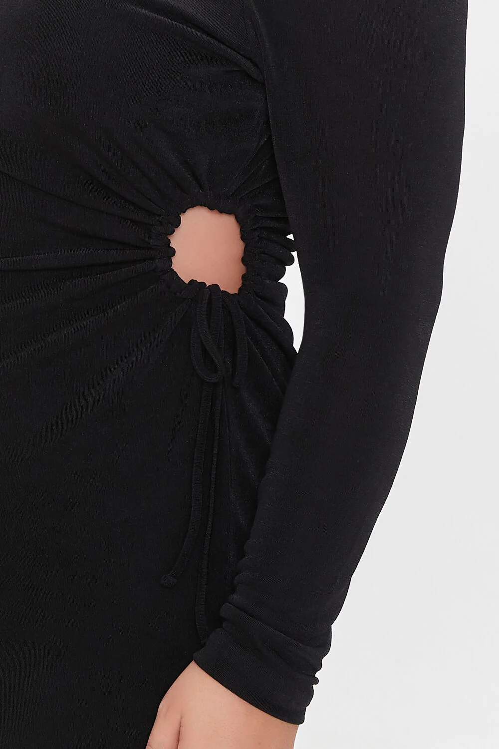 Plus Size Cutout Drawstring Dress - Image 5