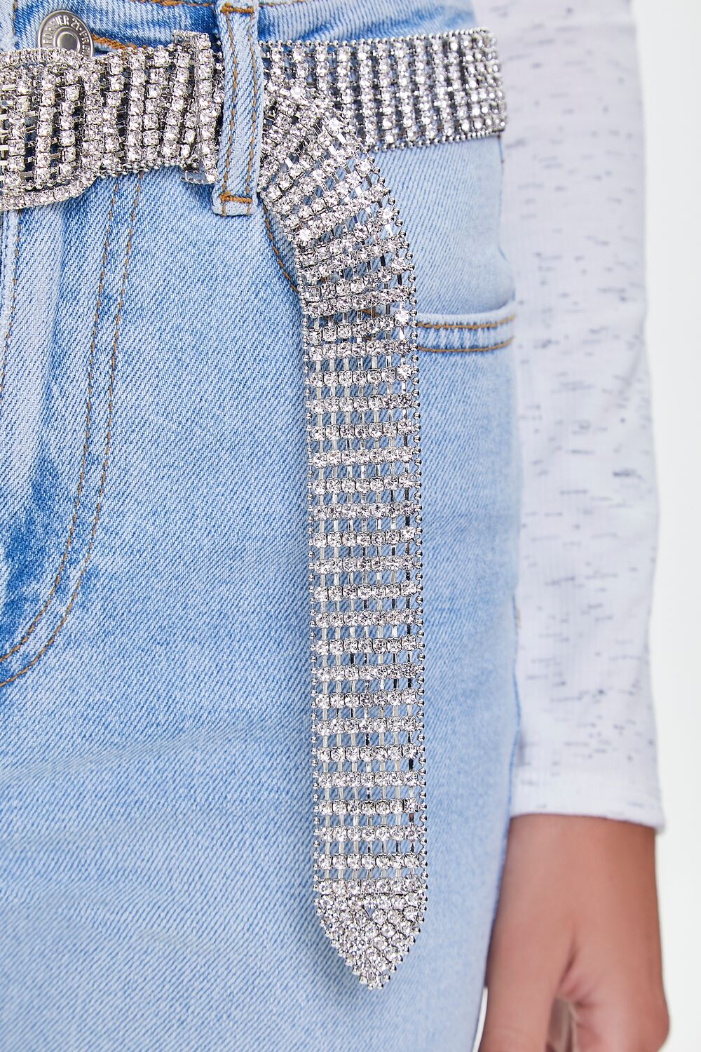 Buckled Rhinestone Hip Belt - Image 3