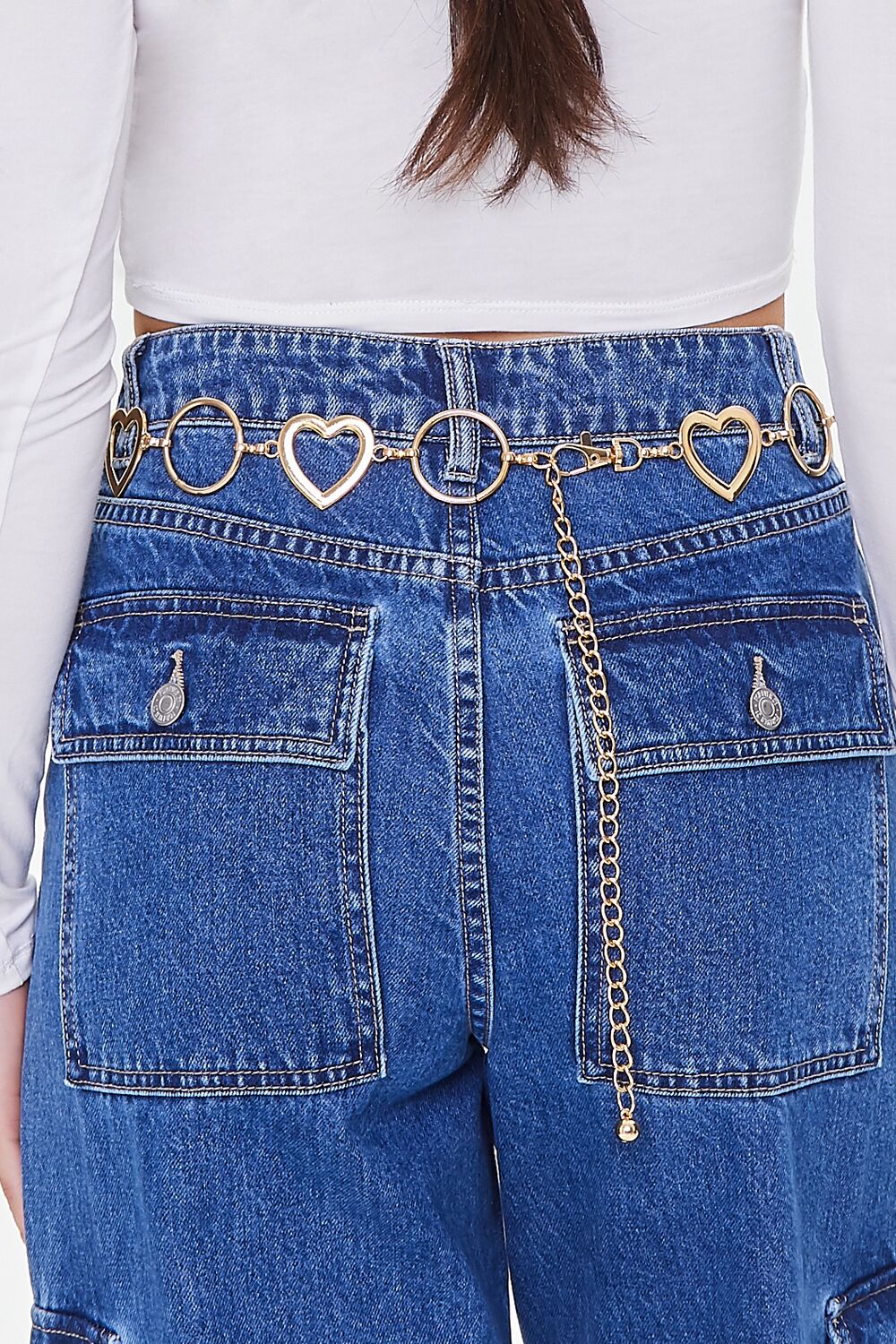 Cutout Heart Chain Belt - Image 3