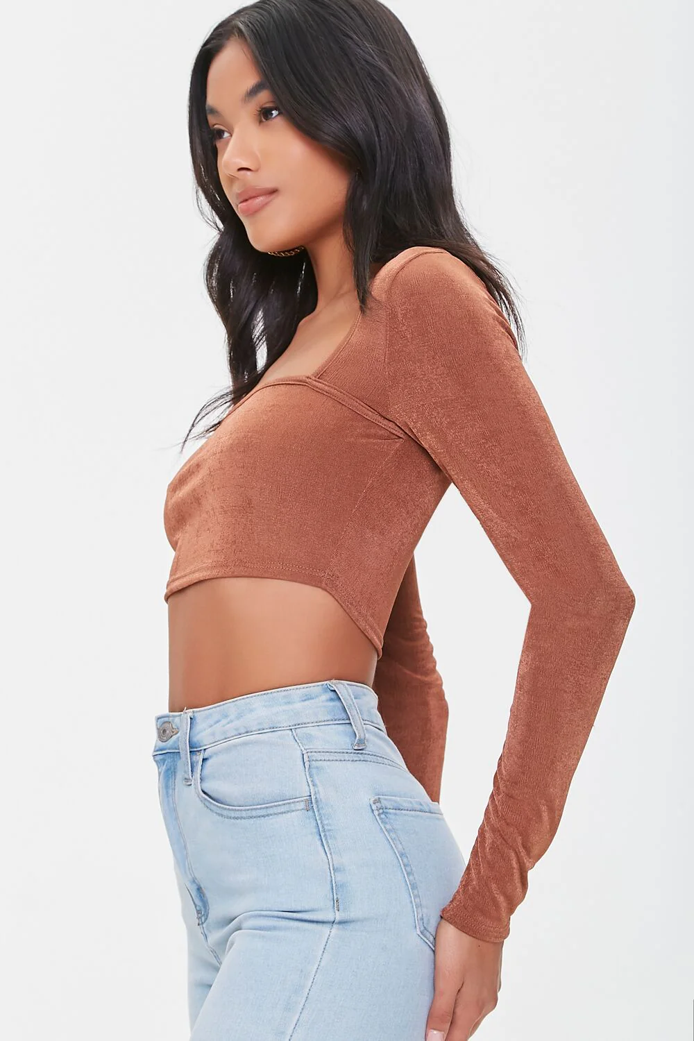 Ribbed Knit Crop Top - Image 2