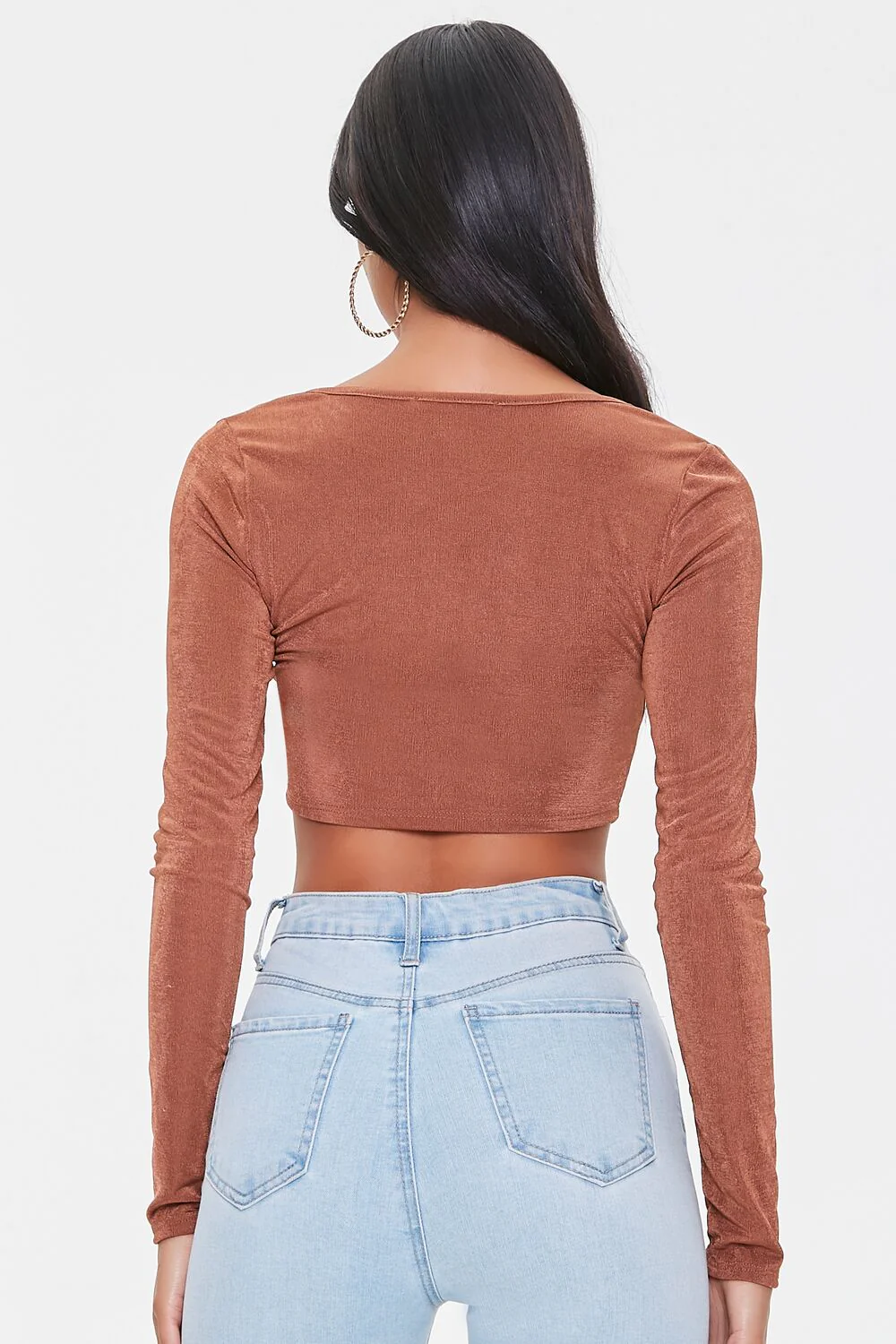 Ribbed Knit Crop Top - Image 3