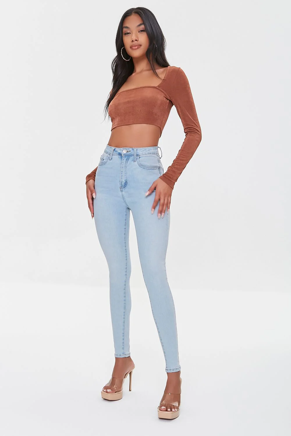 Ribbed Knit Crop Top - Image 4