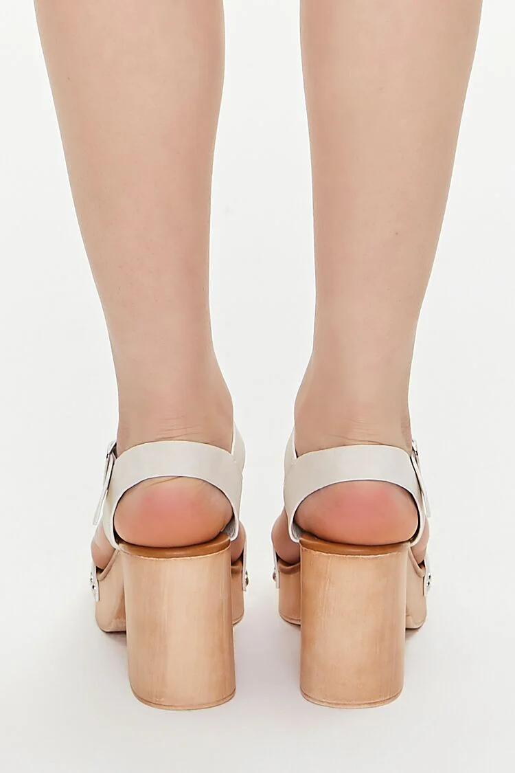 Studded Platform Block Heels - Image 3