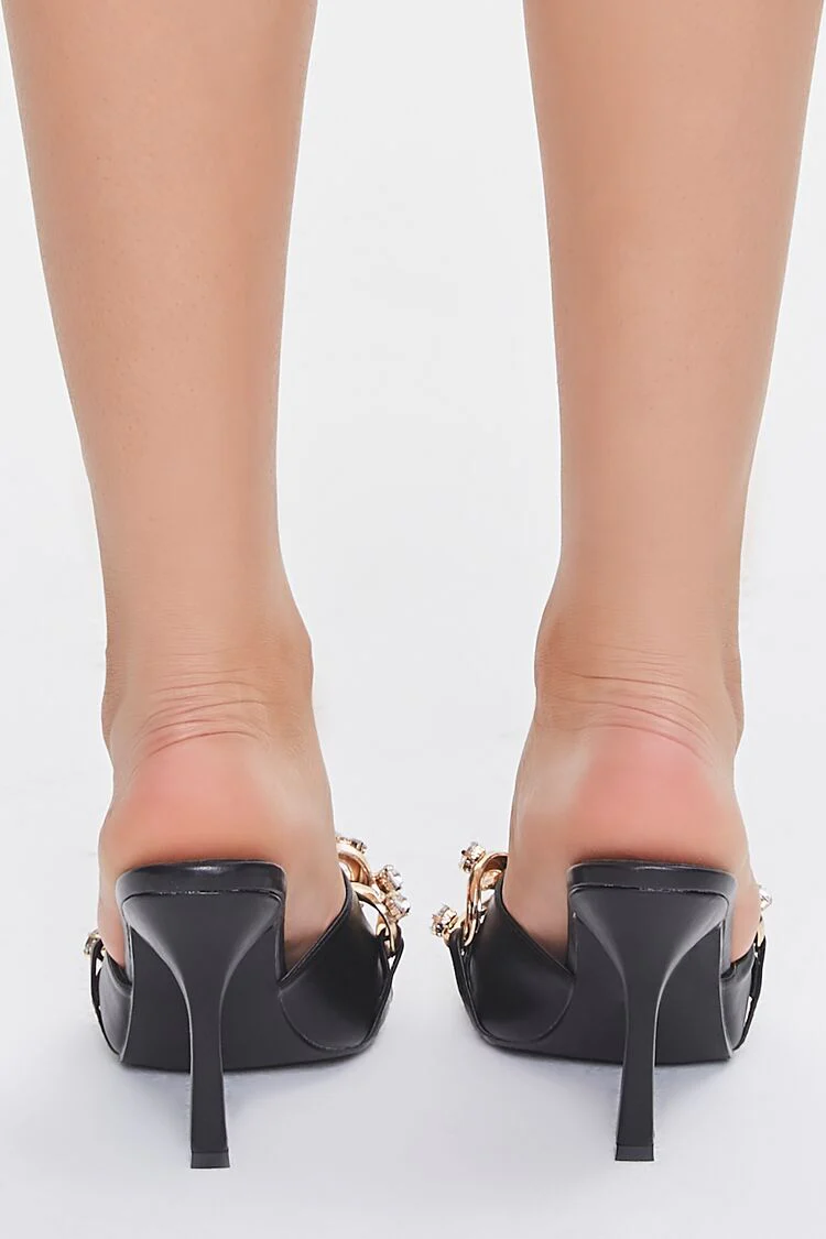 Faux Gem Open-Toe Stiletto Heels - Image 3