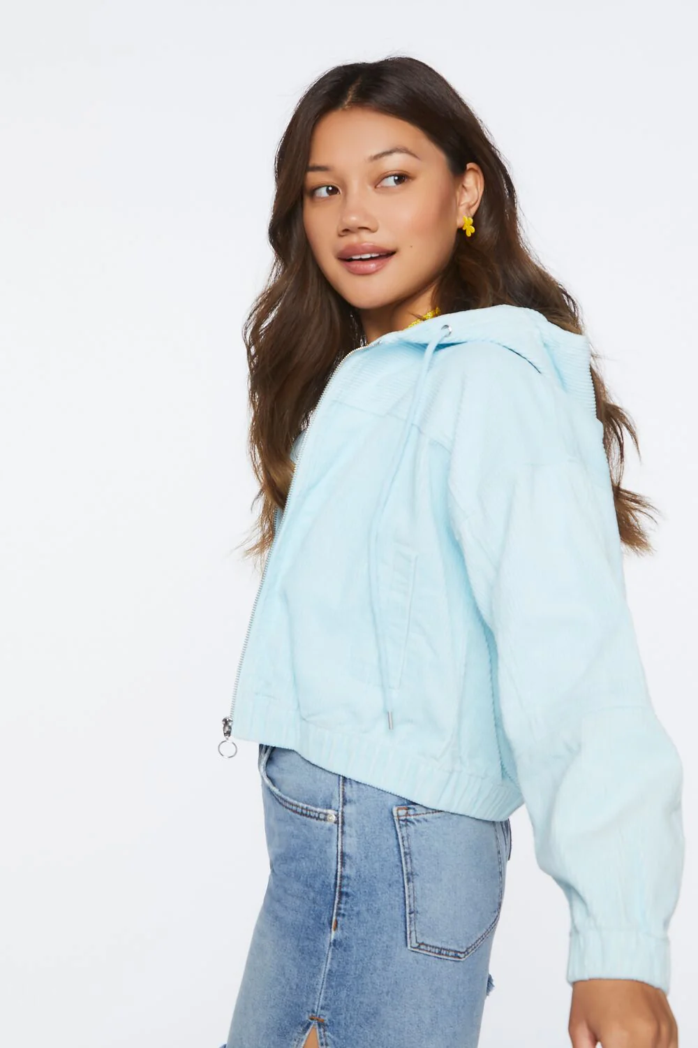 Corduroy Hooded Jacket - Image 2