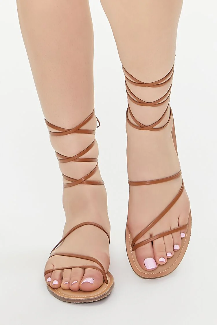 Lace-Up Gladiator Sandals - Image 7