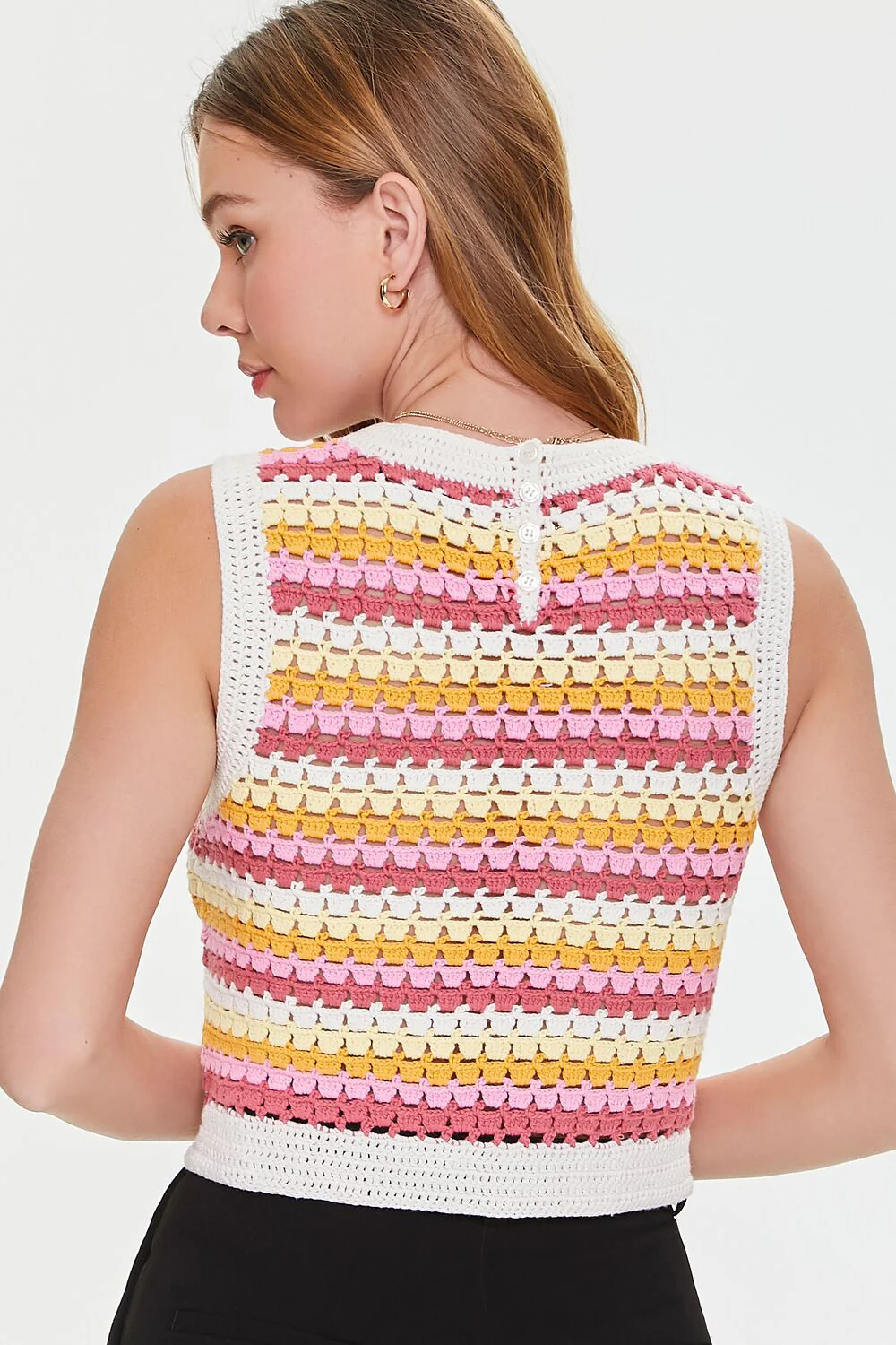 Striped Crochet Top - Image 3