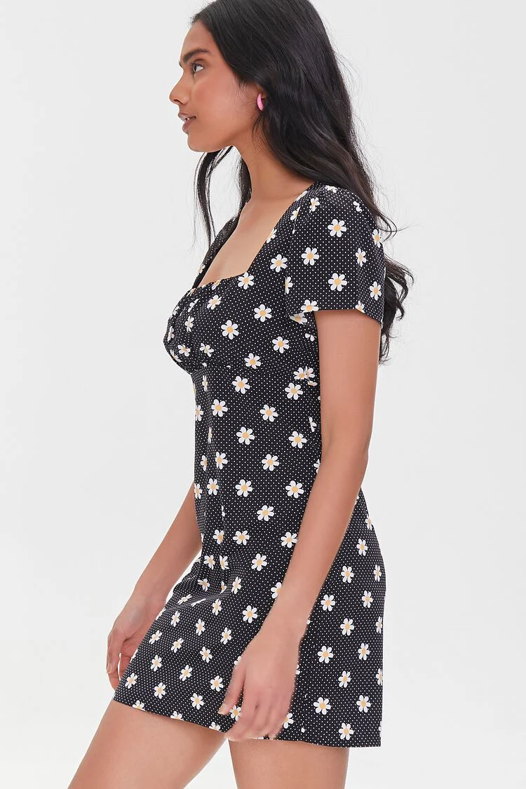 Floral Print Mini Dress - Image 2